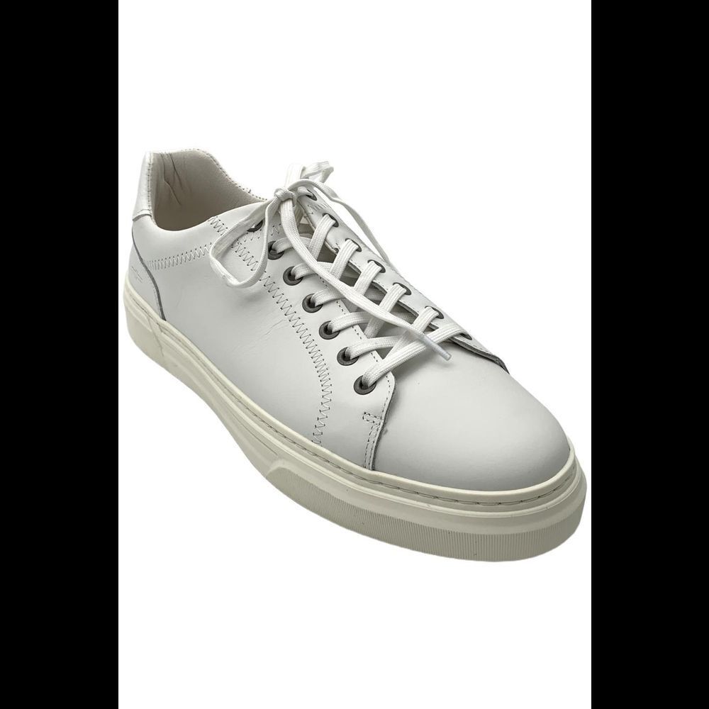 Liverpool Men's City Lace-Up Leather Sneaker White - Medium